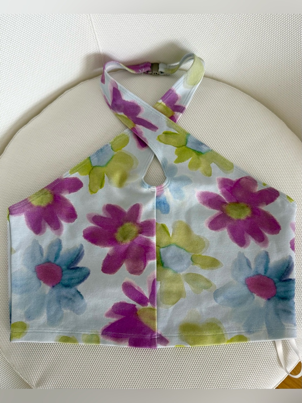 Aritzia Floral Halter Amie Top